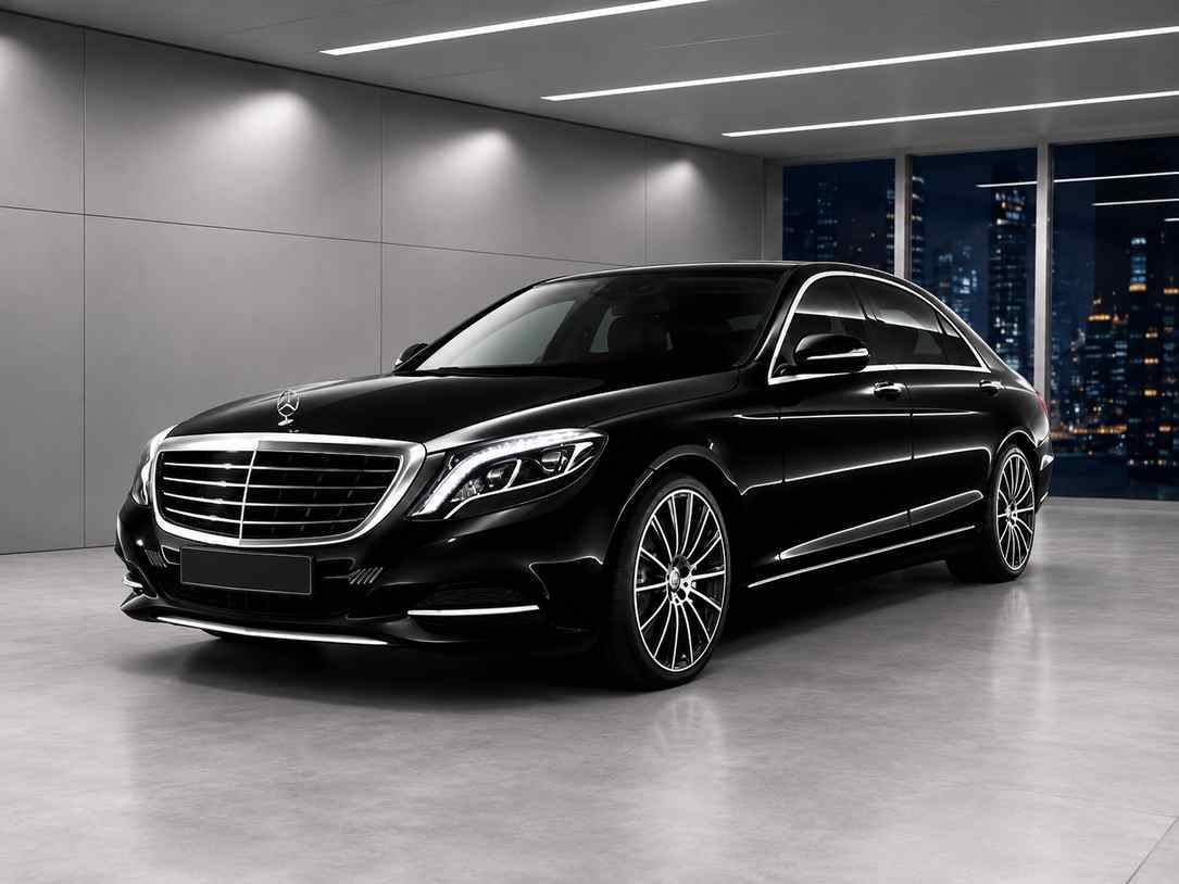 Mercedes S Class chauffeur service in Dubai with professional driver