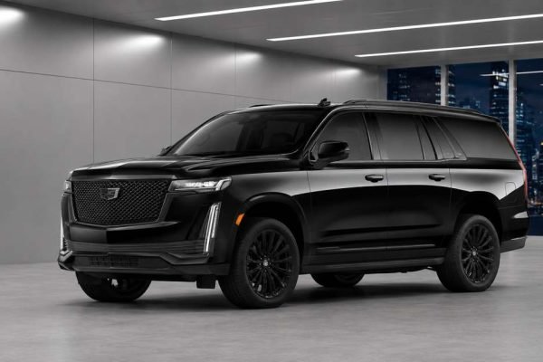 Cadillac Escalade chauffeur service in Dubai with professional driver